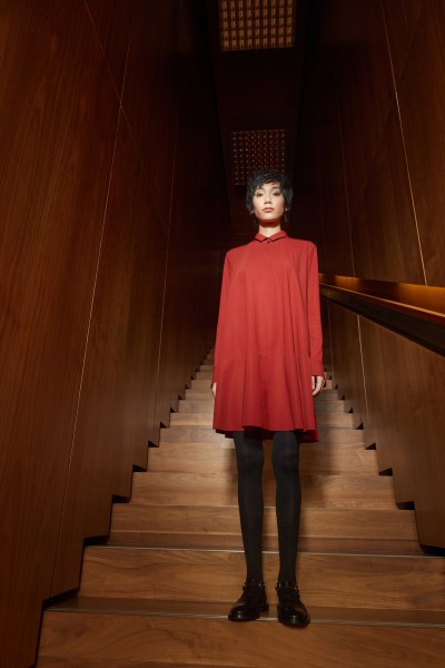 Kleid Clara ziegelrot