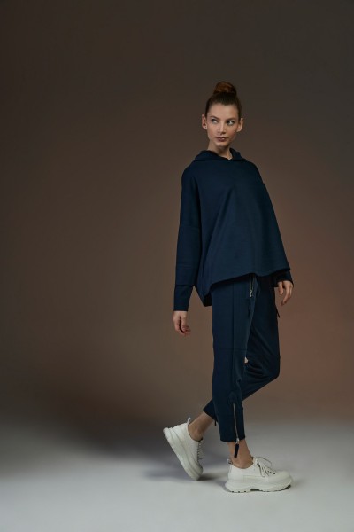 Hoodie kurz 96 navy