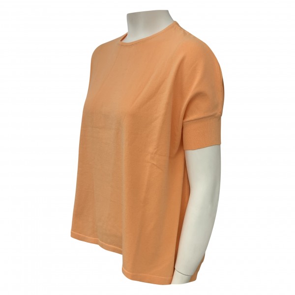 Pullover Strick orange kurz Arm