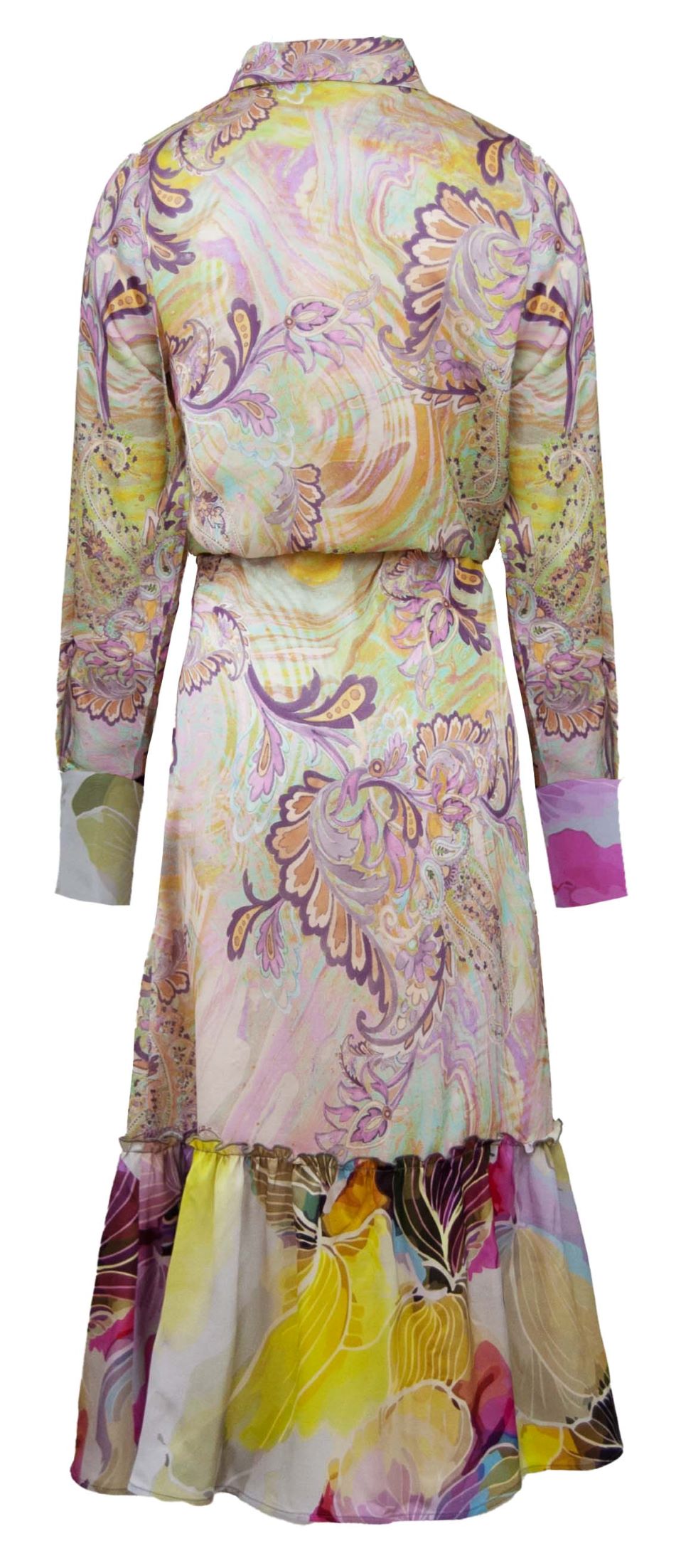 Floer Blusenkleid lang mit Floralprint | SEGO Fashion Shop