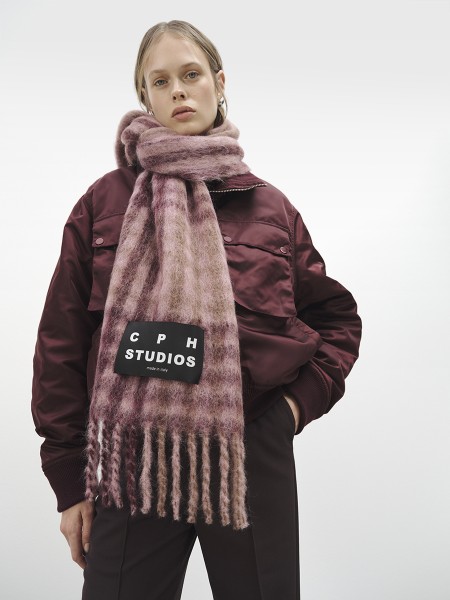 Schal mix burgundy
