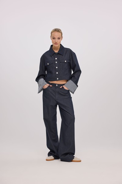 Jeansjacke 567 washraw Denim blue