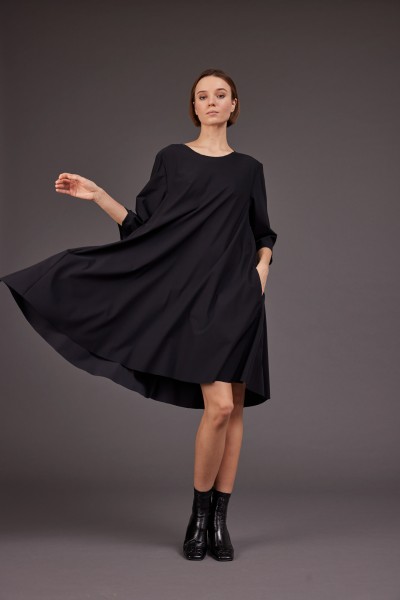Kleid A-Linie schwarz