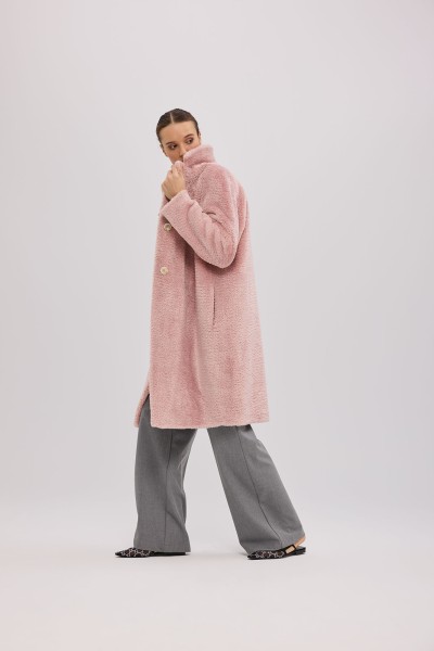 Mantel Romy Maerden fake fur rose