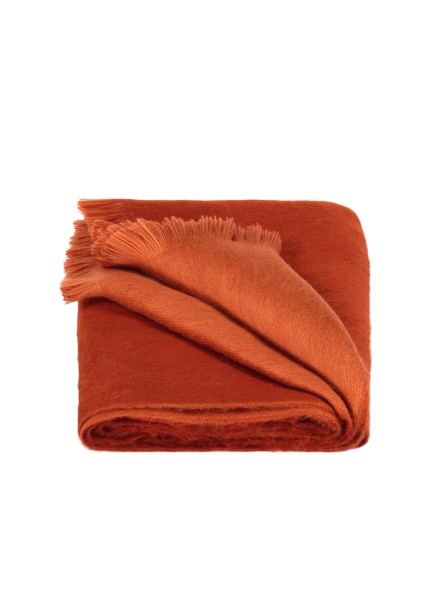 Decke zweifarbig Terracotta - Brick Red